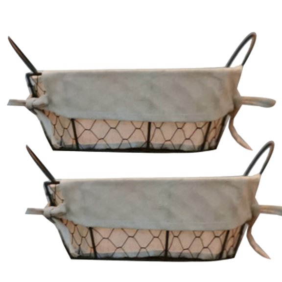 Phenofice Bread Basket for Serving Multi Iron Retro Style Kitchen Accessories 1Pack
