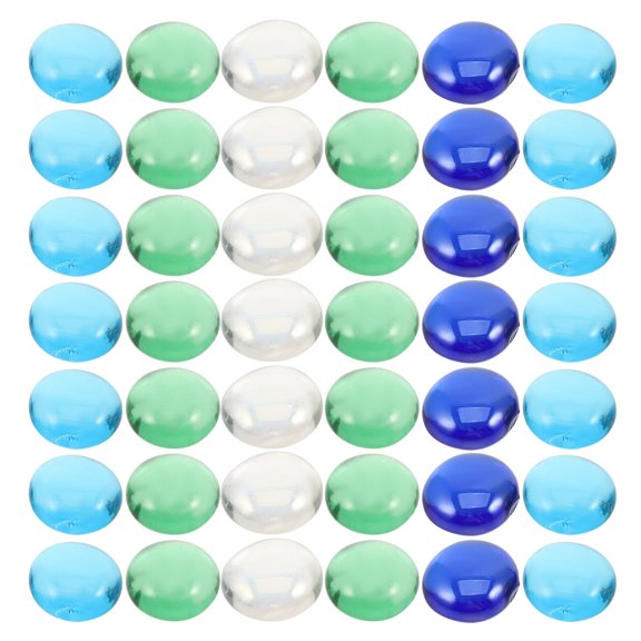Phenofice Clear Reflective Glass Rocks for Fire Pit Table and Fireplace with Easy Maintenance Design