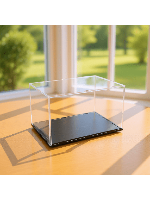 Clear Acrylic Baseball Cap Display Case for Signed Memorabilia with Dustproof Lid
