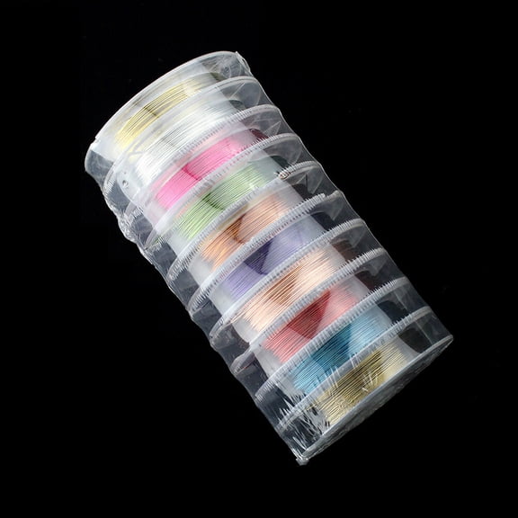 Phenofice Copper Jewelry Wire, 10 Rolls Assorted Colors, for Beading, Jewelry Making, Accessories and Art Projects