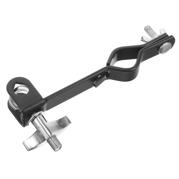 Phenofice Cowbell Bracket Clamp Black Metal Connection Options 1Pack for Live Shows