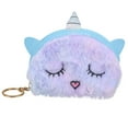 thumbnail image 1 of Phenofice Cute Unicorn Coin Purse for Women Plush Multi Color Great for Travel Small Cosmetics or Coins 1PC, 1 of 8