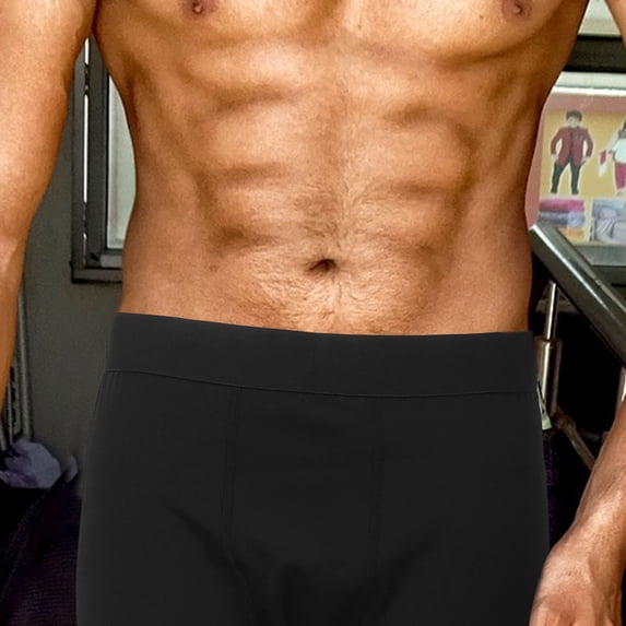 Phenofice Men's Black Cycling Leggings Sports Tights for Training and Skin , 1 Piece Athletic Wear