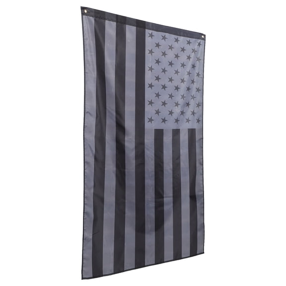 Phenofice Black Star Pattern American Wall Flag for Garden Decoration Made with Durable Material