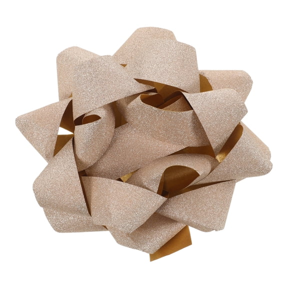 Phenofice Decorative Golden Adhesive Bow Ribbon with Sticker Backing for Christmas Tree and Favors