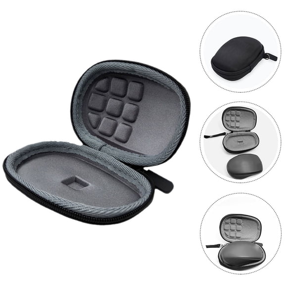 Phenofice Eva Wireless Mouse Protector Case Black with Soft Lining and Easy Zipper