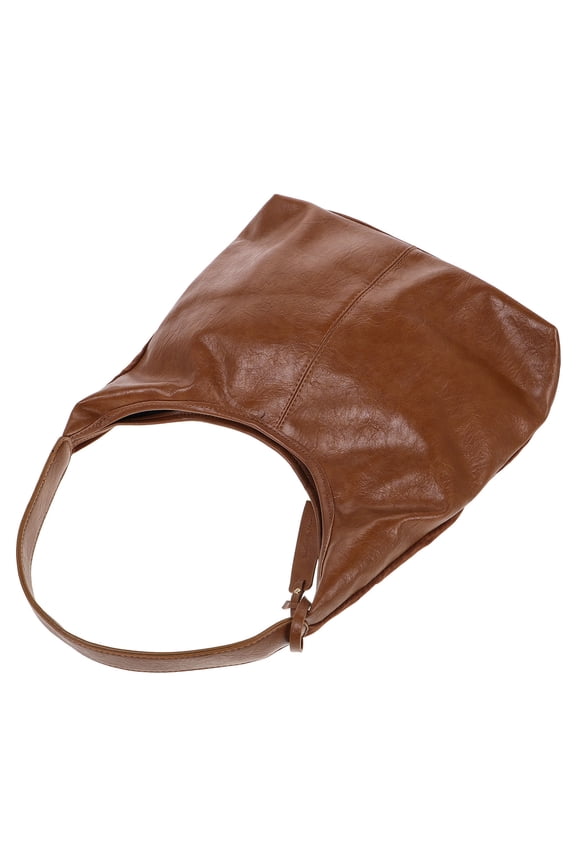 Fashionable Light Brown Suede Handbag Spacious Tote Bag for Work and Dates