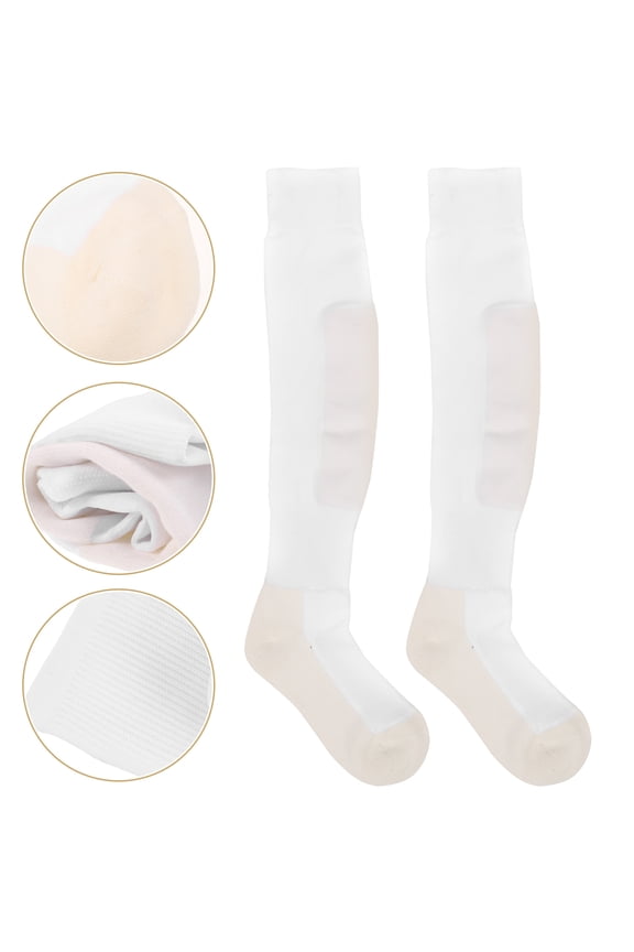 Thick Socks Men Cotton White Fencing Socks Knee High 1 Pair