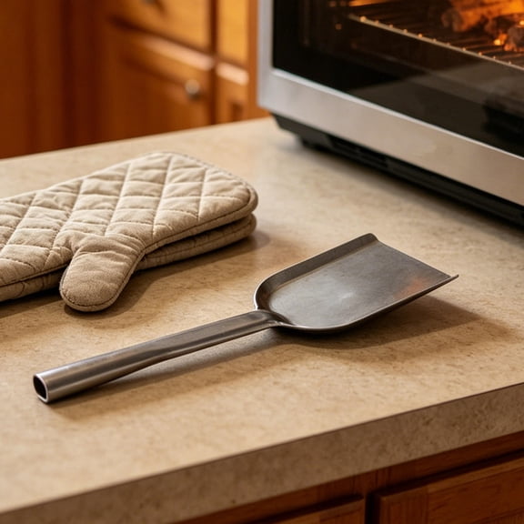 Phenofice Iron Ash Shovel, Fireplace Grill Tool for Stove , Fire Pit, BBQ, Cleanup Accessory