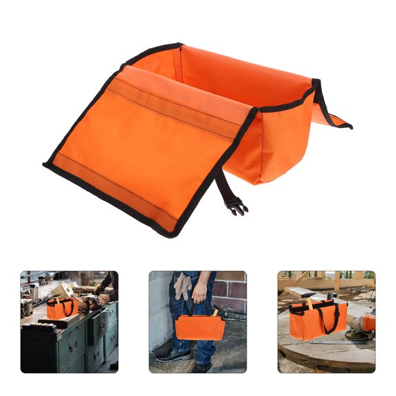 Phenofice Foldable Ladder Tool Bag in Orange for Convenient Tool Access and Transport