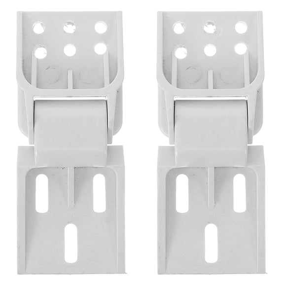 Phenofice Folding Refrigerator Door Hinges 2Pcs White Plastic Replacement for Fridge Freezer Doors