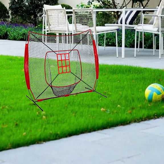 Phenofice Red Nylon Football Practice Net Lightweight and for Backyard, Outdoor Training and Sports Use