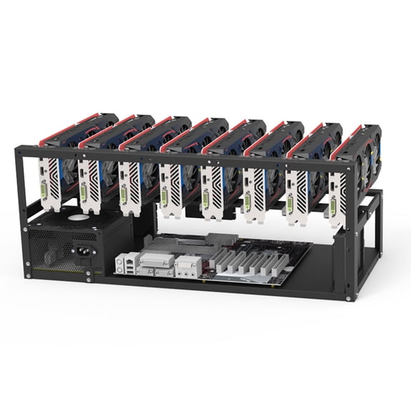 Phenofice Graphics Cards Bracket Black with 75Mm Spacing for Easy Maintenance and Cooling