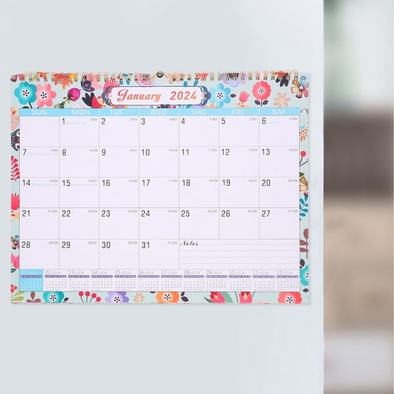 Phenofice Hanging Calendar 2024 2025 Wall Calendar for Home Lightweight and Space Saving Design