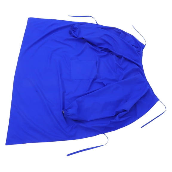 Phenofice Blue Waterproof Long Sleeve Apron for Kitchen Cooking and Dishwashing Use