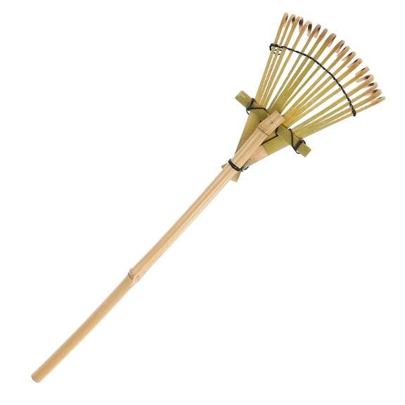 Phenofice Lightweight Bamboo Garden Hand Rake for Efficient Sand Shaping and Yard Use