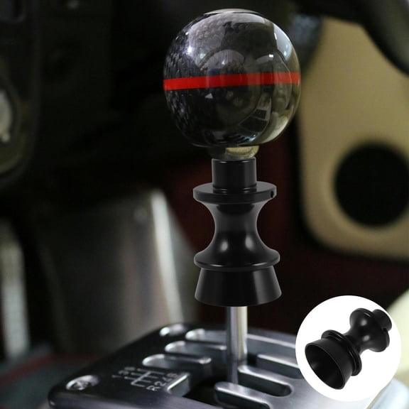 Phenofice Manual Gear Shift Knob Extension for Car with Black Aluminum Alloy Gear Lifter 1Set
