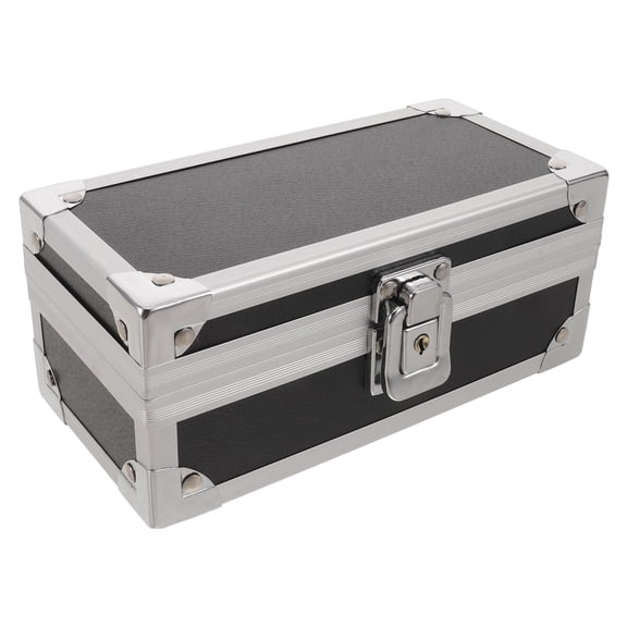 Phenofice Lockable Aluminum Alloy , Single Row Currency Organizer for Bills, Money Storage Case for Office Retail
