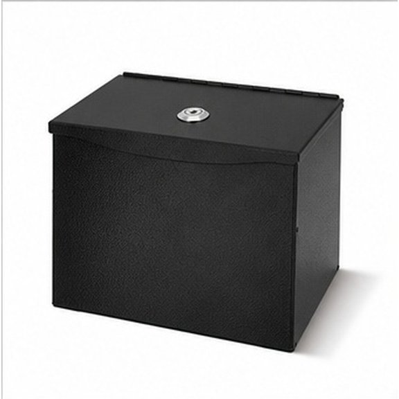 Phenofice Metal Suggestion Box with Slot, Lockable Design, Privacy Protection, Black Finish for School Voting