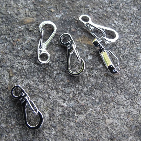 Phenofice Mini Safety Breakaway Buckles 10Pcs Aluminium Alloy Silver Tactical Use