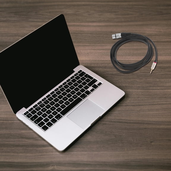 Phenofice Mini Xlr Terminal Cable Audio Plug 1Pcs Black Zinc Alloy Nickel Plated Pvc Stereo Connection Studio Use