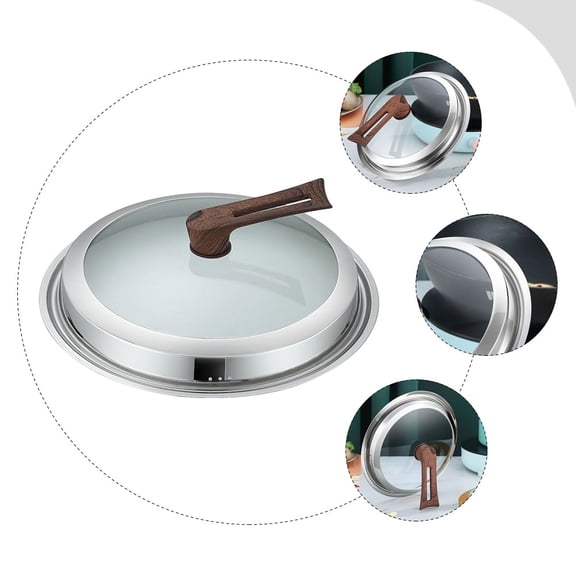 Phenofice Multi Color Stainless Steel Pan Lid for Home Use Kitchen Cookware Cover