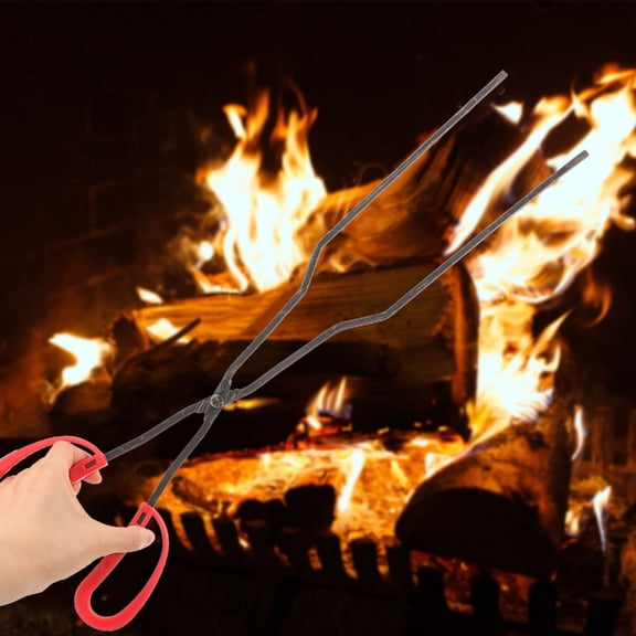 Phenofice Ergonomic Iron Firewood and Grabber Tool for Outdoor Fire Pit and Barbecue