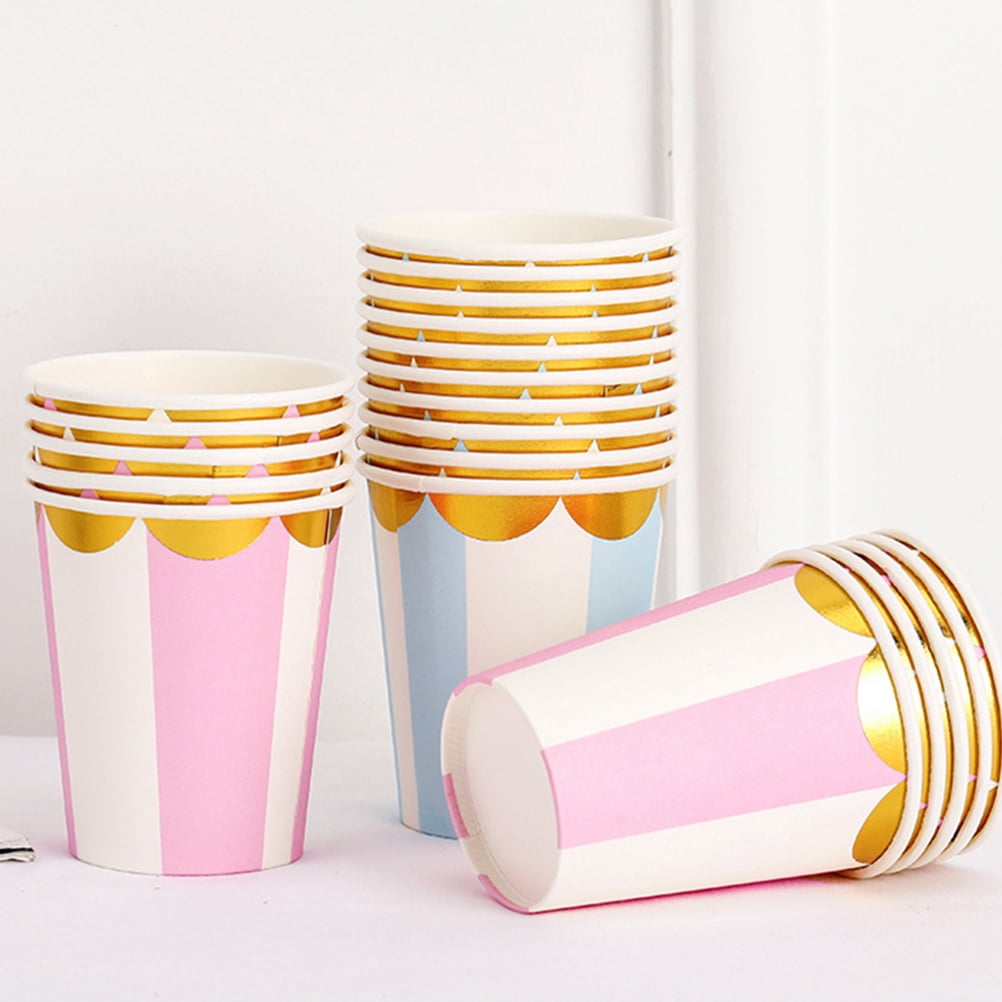 Phenofice 20Pcs Disposable Drinking Paper Cups Multi Color Practical ...
