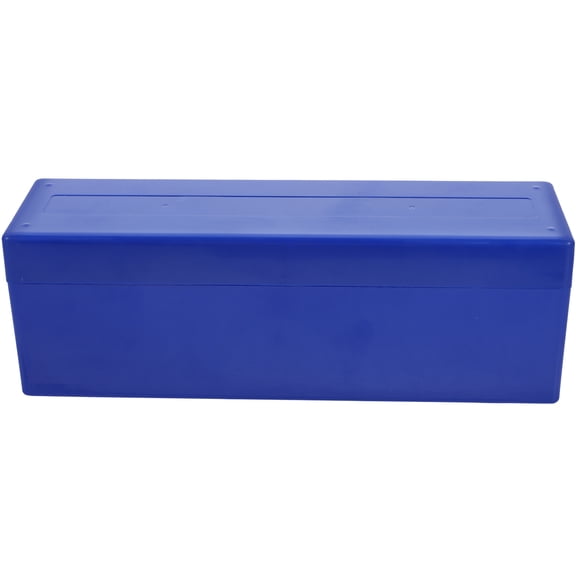 Phenofice Blue Plastic Coin Storage Box with Slots for Collector Display and Protection
