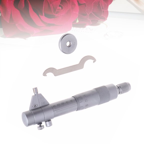 Phenofice Plated Silver Screw Micrometer for Measuring Internal Diameter with Carbide Tip Wear Resistance