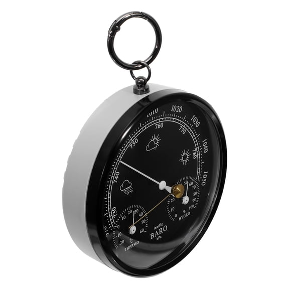 Phenofice Portable Metal Frame Barometer, Manual Precision Atmospheric Pressure Gauge for Indoor Outdoor Weather Monitoring