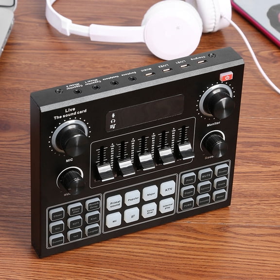 Phenofice Portable Voice Changer Sound Card with Built-in Effects for Live Streaming, Phone Calls, and Laptop Use