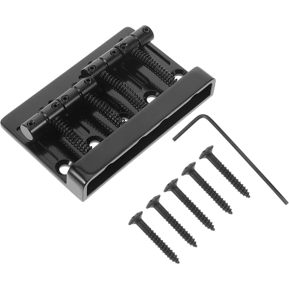 Phenofice Professional Metal Bass Bridge Replacement for Four String Guitar