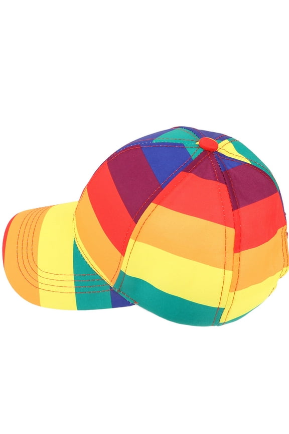 Rainbow Peaked Cap Casual Polyester Sun Protection 1 PCS For Women