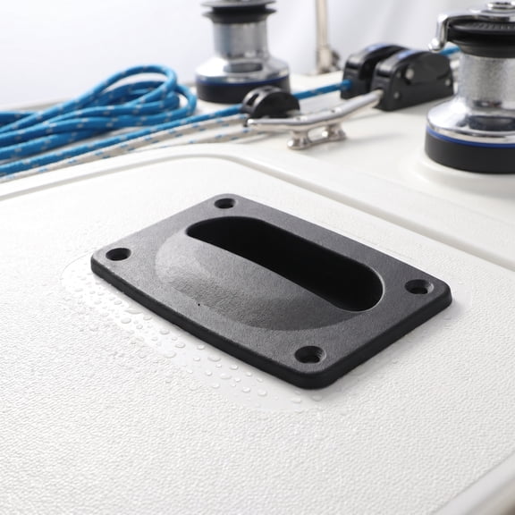 Phenofice Recessed Floor Hatch Pull Handles Black Marine Grade Durable Flush Mount for Boat Decks
