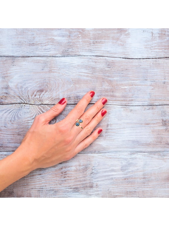 Rings for Women 1Pcs Golden Alloy Evil Eye Finger Ring for Women Christmas