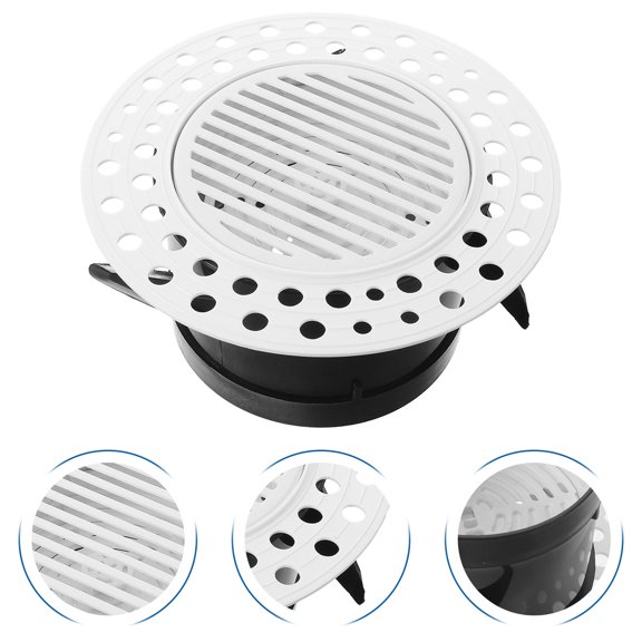 Phenofice Round Air Vent Grille White Recessed Ceiling Outlet for Stable Indoor Air Circulation