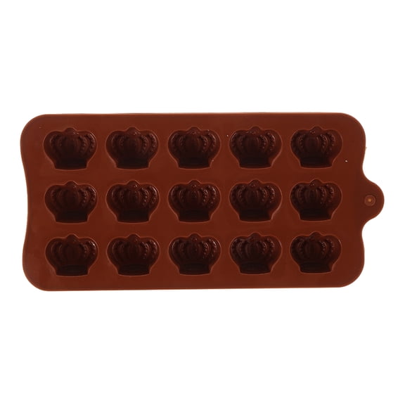 Phenofice Silicone Mold for Baking Light Brown Crown Shape Nonstick Mold for Chocolate Candy and Ice Cubes