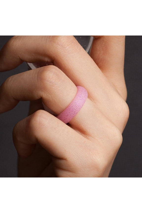 Silicone Rings for Women Prevent Sweating 4Pcs Assorted Color