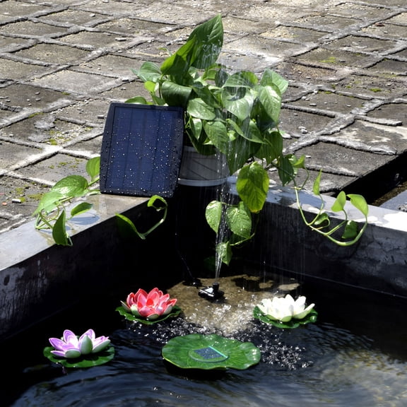 Phenofice Solar Powered Water Pump for Irrigation, Plastic Garden Pump 1 Pack, Energy Efficient Solar Pump for Gardeners