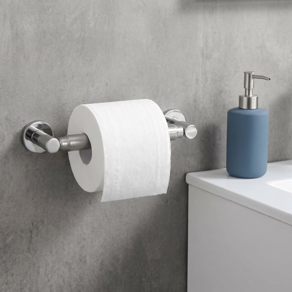 Phenofice Spring Loaded Stainless Steel Toilet Paper Holder, Stable and Reliable for Toilet