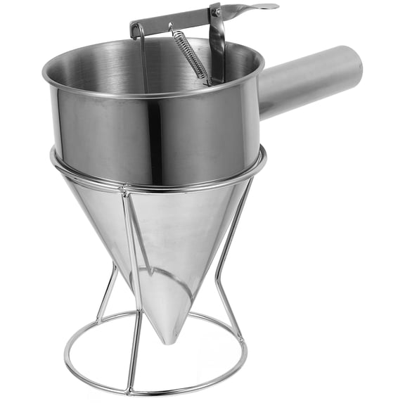 Phenofice Stainless Steel Pancake Pastry Machine Funnel with Detachable Handle and Stand for Kitchen Baking