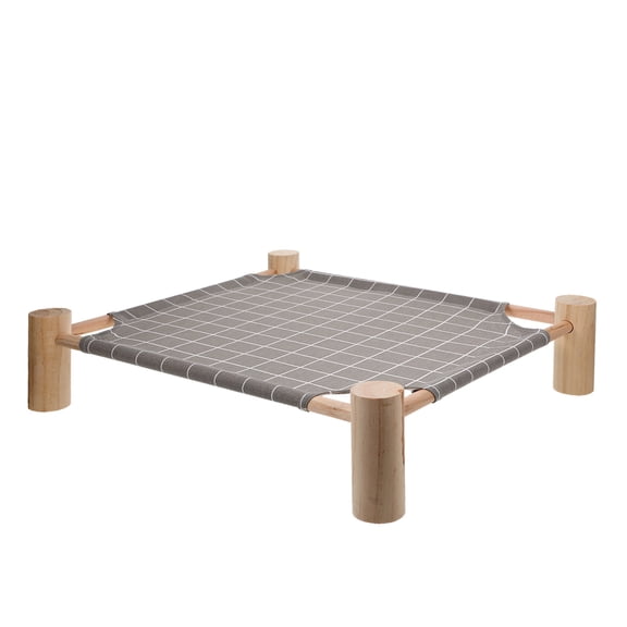 Phenofice Elevated Pet Bed with Removable Washable Cover, Comfortable Grey Sleeping Platform for Dogs and Cats