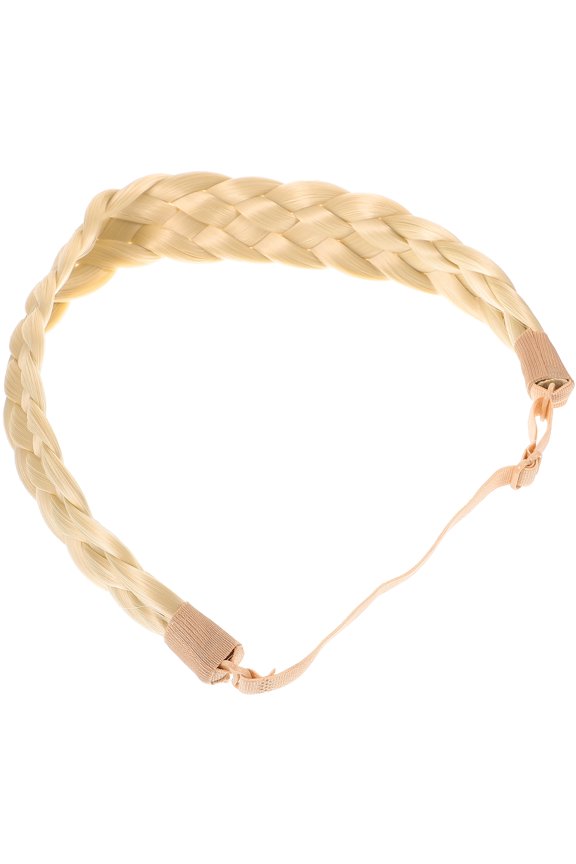 Synthetic Hair Braided Headband Durable Multi Color Wide Plaited Female Hairpiece
