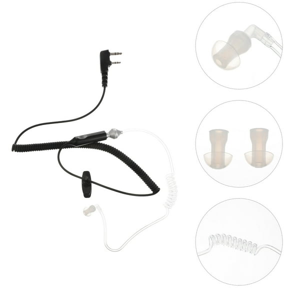 Phenofice Universal Communication Headset Adapters 1Set Covert Acoustic Tube Earphone Adapter Clear Sound Transmission