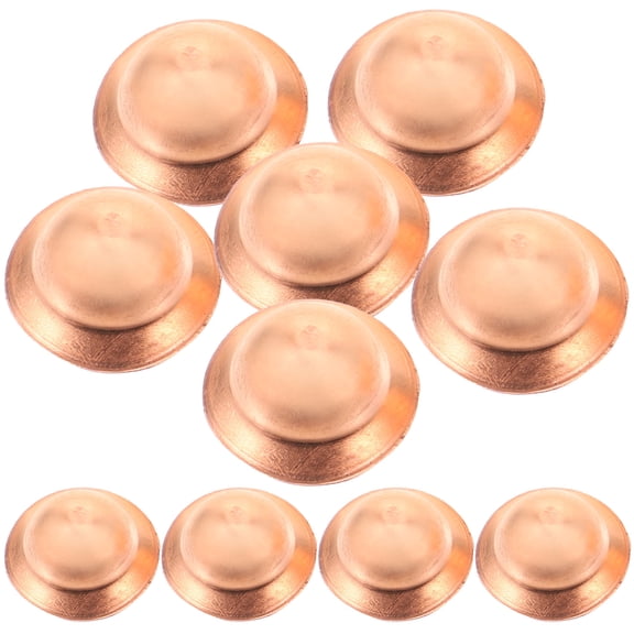 Phenofice Water Pipe Fitting Round Shape Copper Coupling Fittings For Pipe Fittings 10Pcs