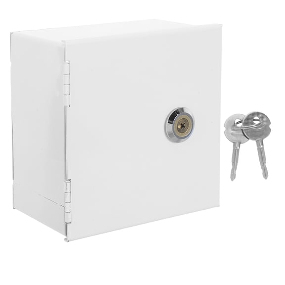 Phenofice Weatherproof Locking Wall Plate Cover White for Electrical Outlet Safety