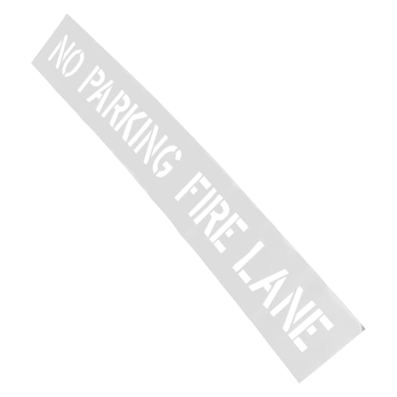 Phenofice White Silicone Road Marking Stencil for No Parking Signs and Traffic Curb Control