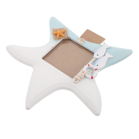 Phenofice Sky Resin Fish Shaped Photo Frame Beach Theme Decor 1 Piece