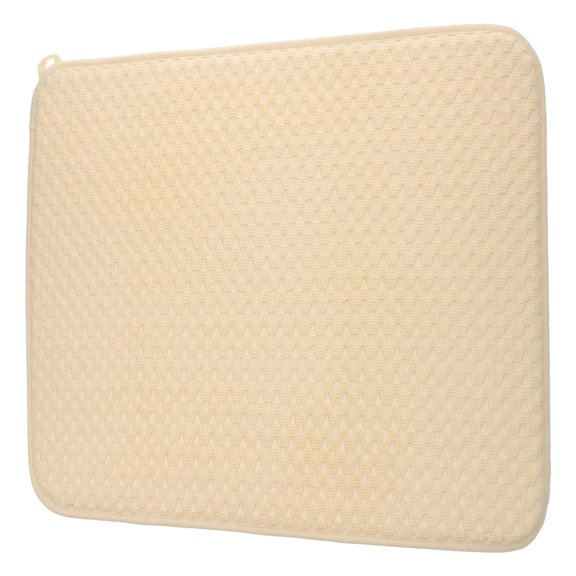 Phenofice Yellow Rectangle Microfiber Kitchen Drying Mat Reusable Absorbent Dish Drying Pad 1 Piece